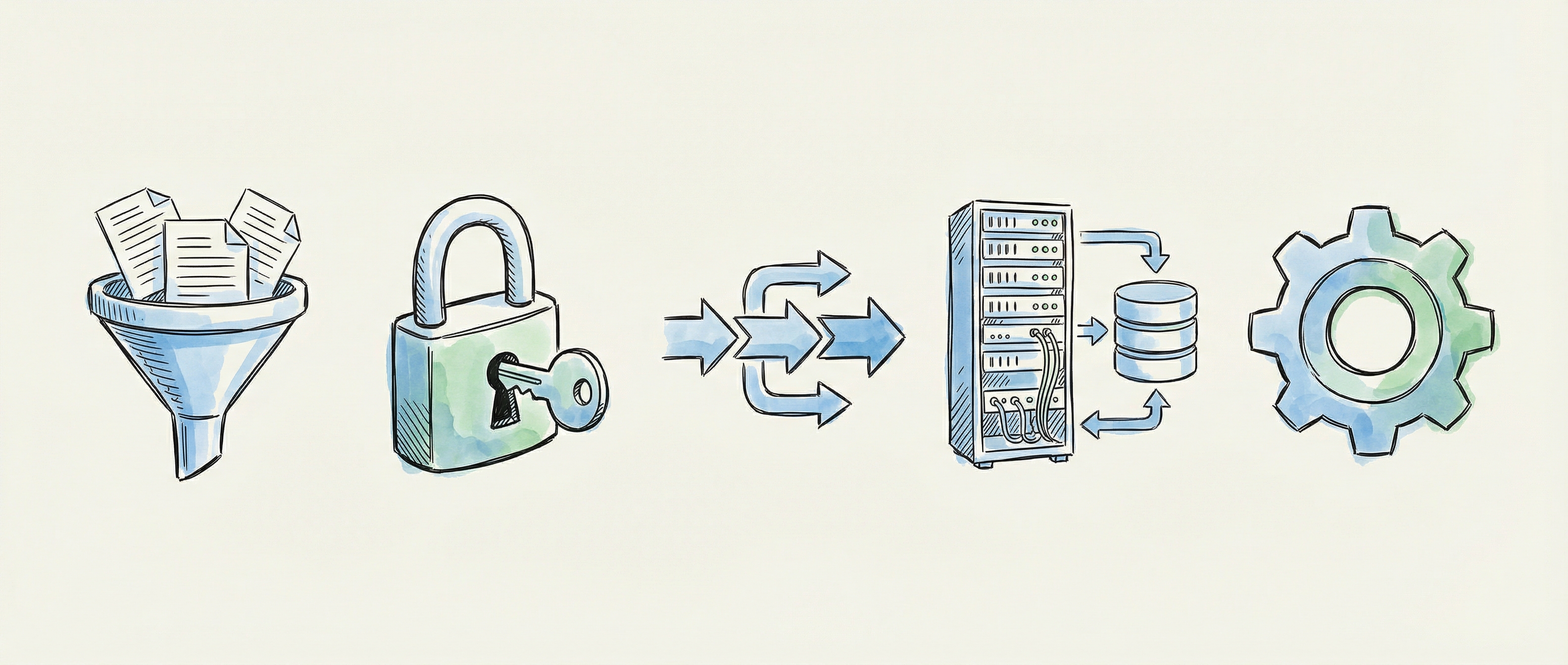 Automated evidence collection illustration